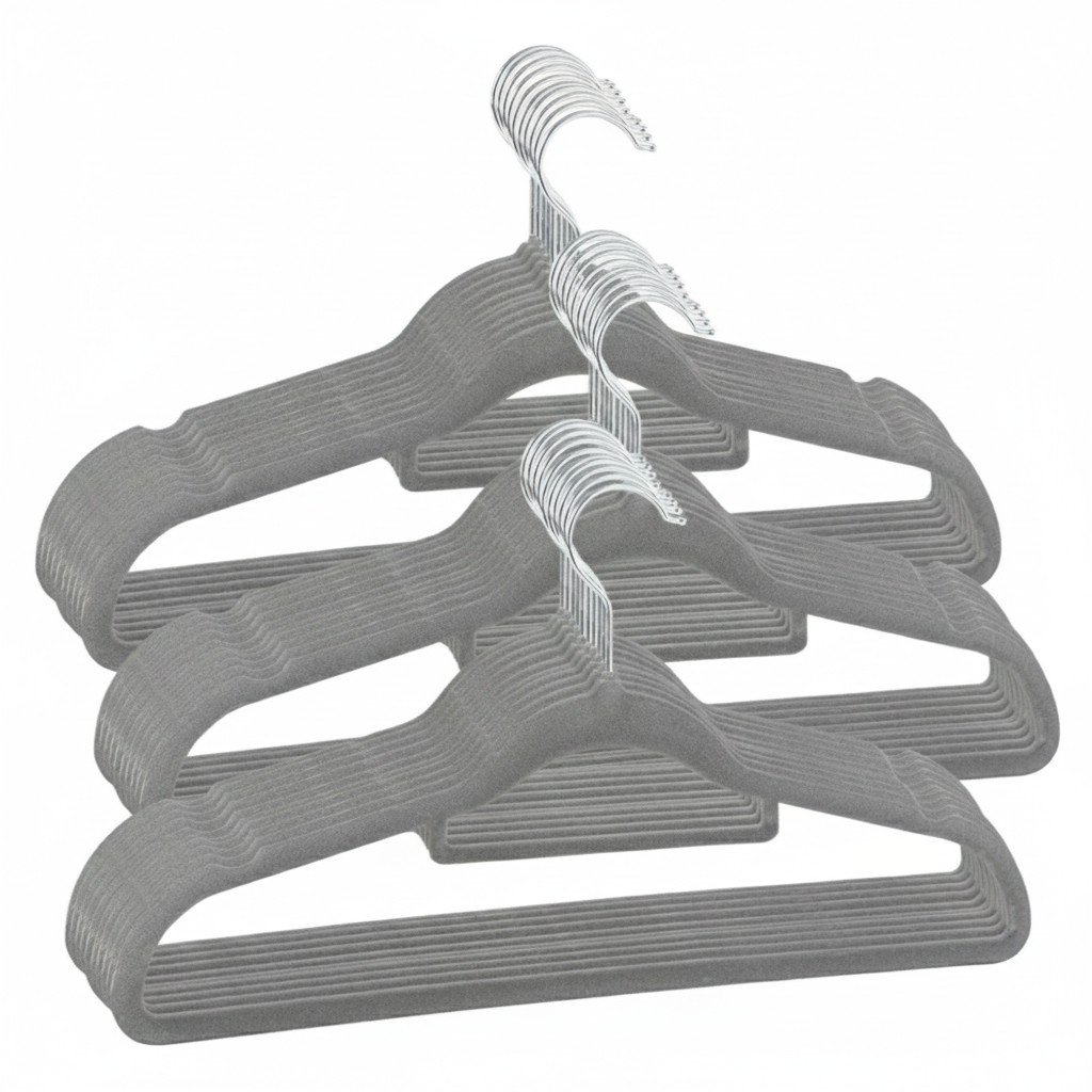 Ganchos de Terciopelo Premium Simpel Home | Antideslizantes y Ultradelgados